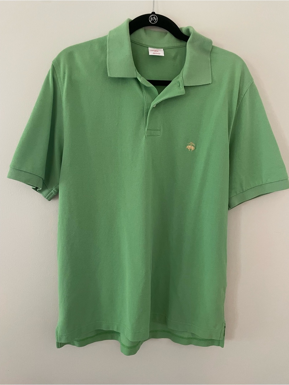Brooks Brothers Light Green Polo Shirt with Embroidered Logo 💯 Cotton